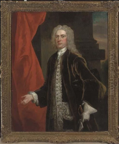 Portrait Of A Gentleman Oil Painting by Thomas Hudson