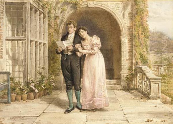 The Love Letter Oil Painting by George Goodwin Kilburne