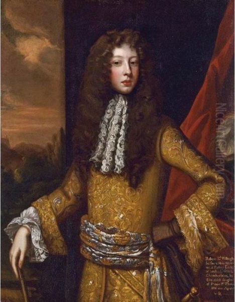 Portrait Of Robert, Lord Willoughby, Later 1st Duke Of Ancaster Oil Painting by Sir Godfrey Kneller