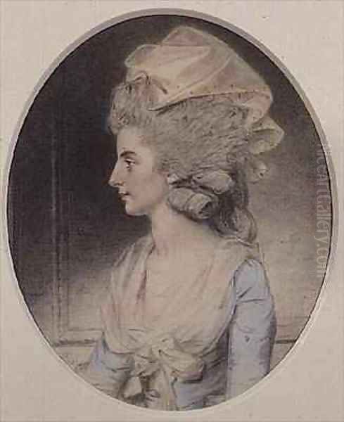 Portrait of a Lady Oil Painting by John Downman