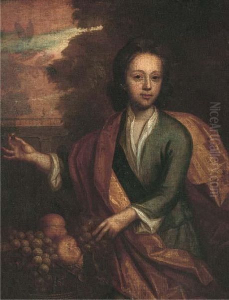 Portrait Of A Young Man Oil Painting by Sir Godfrey Kneller