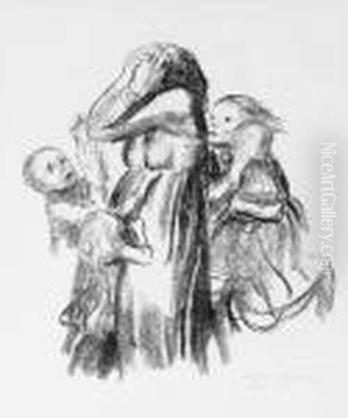 Gefallen Oil Painting by Kathe Kollwitz