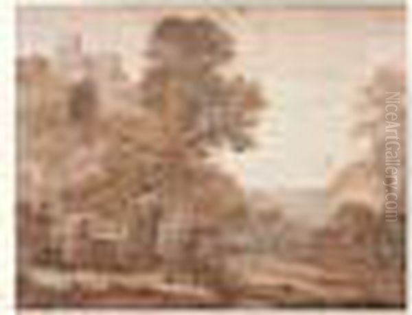 La Chasse D'ascagne Dans Un Paysage Classique Oil Painting by Claude Lorrain (Gellee)