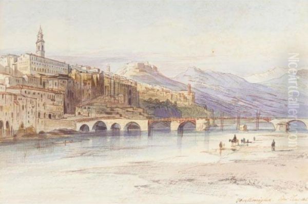 Ventimiglia, Italy Oil Painting by Edward Lear