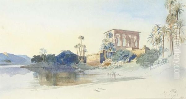 Philae, Egypt Oil Painting by Edward Lear