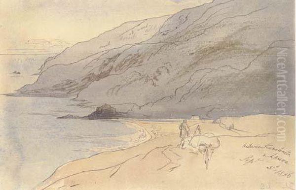 Between Karahalli And Laura, Turkey Oil Painting by Edward Lear