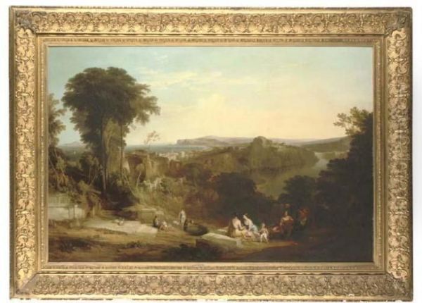 The Villa Of Lucullus At Miseneum Oil Painting by William Leighton Leitch