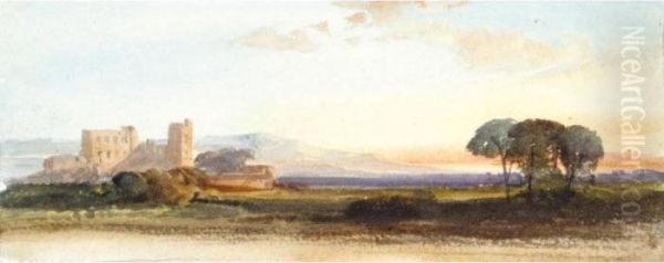 A Folio Of Landscape Watercolours Oil Painting by William Leighton Leitch