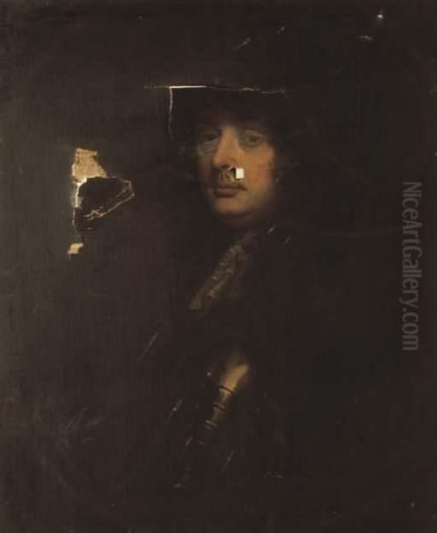 Portrait Of General Edmund Ludlow Oil Painting by Sir Peter Lely