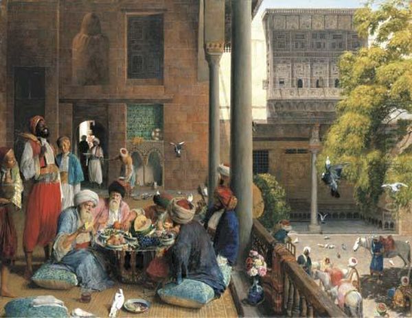 The Midday Meal, Cairo Oil Painting by John Frederick Lewis