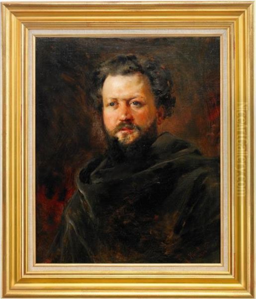 Portrait Of Jean Louis Lassalle Oil Painting by Konstantin Egorovich Egorovich Makovsky