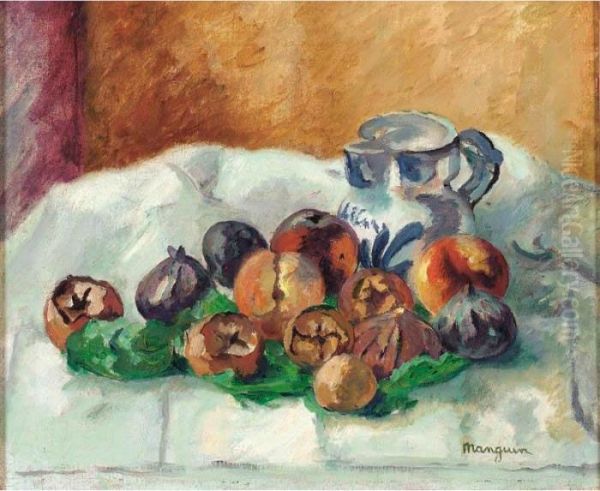 Grenades Et Figues Oil Painting by Henri Charles Manguin