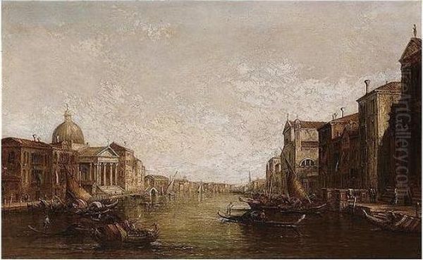 The Grand Canal, Venice Oil Painting by Alfred Pollentine