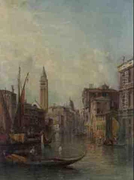 Grand Canal Oil Painting by Alfred Pollentine