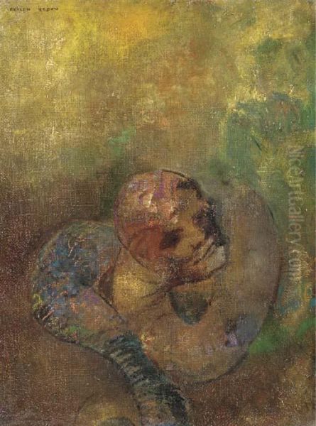 La Chrysalide Oil Painting by Odilon Redon