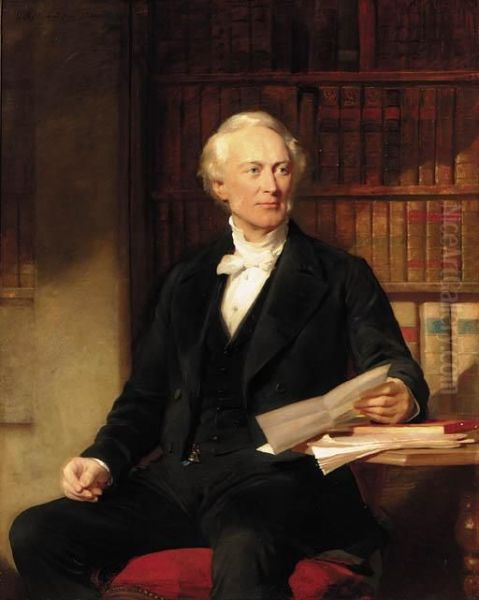 Portrait Of Octavius Wigram Esq. Oil Painting by George Richmond