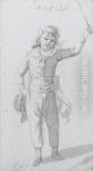 Boy With A Whip Oil Painting by Paul Sandby