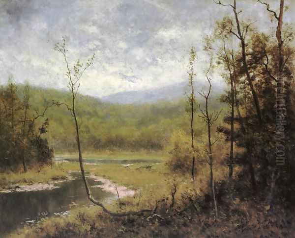 Quiet Stream, Adironcack Mountains Oil Painting by Alexander Helwig Wyant