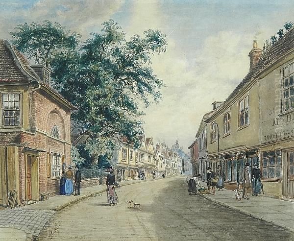 A Street Scene by Thomas Smythe