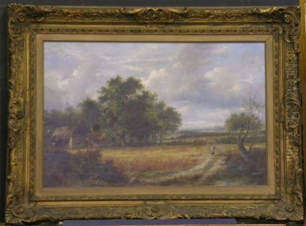 On A Country Road Oil Painting by Joseph Thors