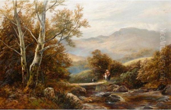 Near Betws-y-coed, North Wales Oil Painting by George Turner