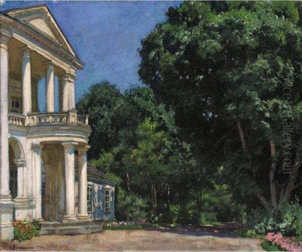 Country House Oil Painting by Stanislaw Zukowski