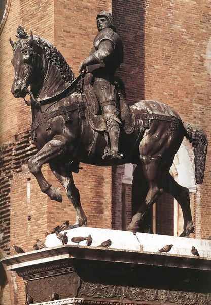 Equestrian Statue of Colleoni Oil Painting by Andrea Del Verrocchio