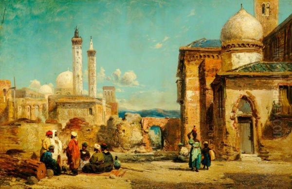 Scene in Morocco Oil Painting by William James Muller