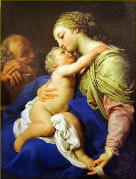 The Sacred Family Oil Painting by Pompeo Gerolamo Batoni