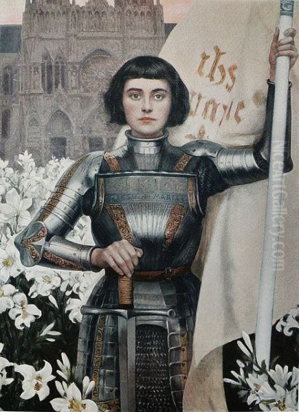 Joan of Arc Oil Painting by Albert Lynch