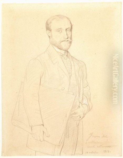  Hubert Rohault De Fleury  1848 by Jean Auguste Dominique Ingres