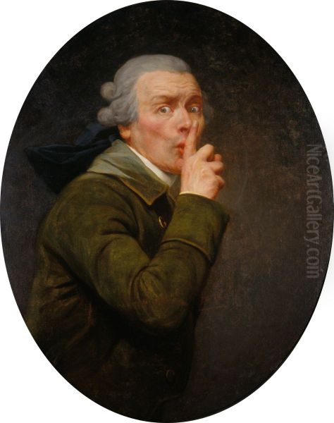 Le Discret  Oil Painting by Joseph Ducreux