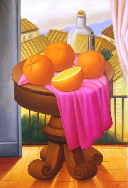 Natura morta Oil Painting by Fernando Botero