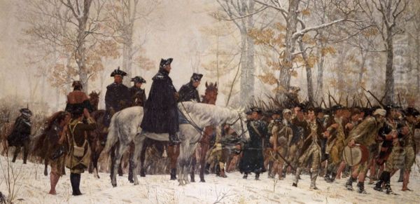 March to Valley Forge Oil Painting by W.T. Trego