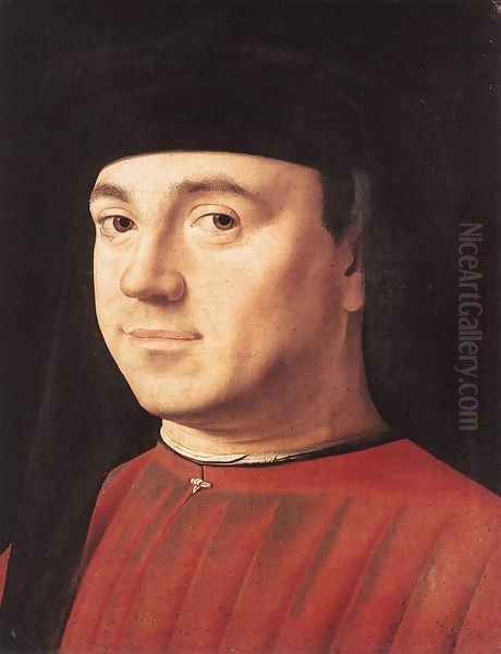 Portrait of a Man I Oil Painting by Antonello da Messina Messina