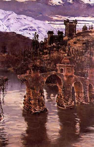 Puente de la sultana Oil Painting by Antonio Munoz Degrain