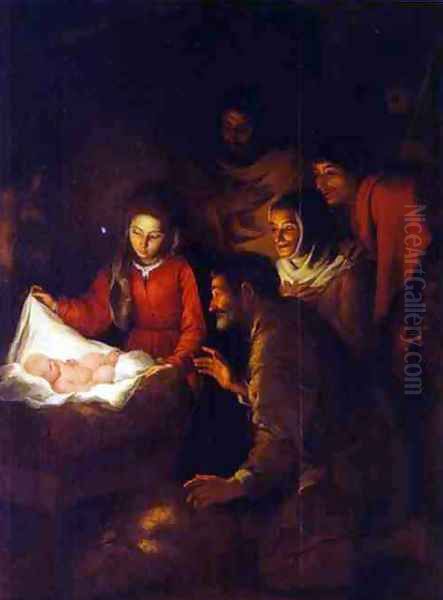 Adoration of the Shepherds Oil Painting by Bartolome Esteban Murillo