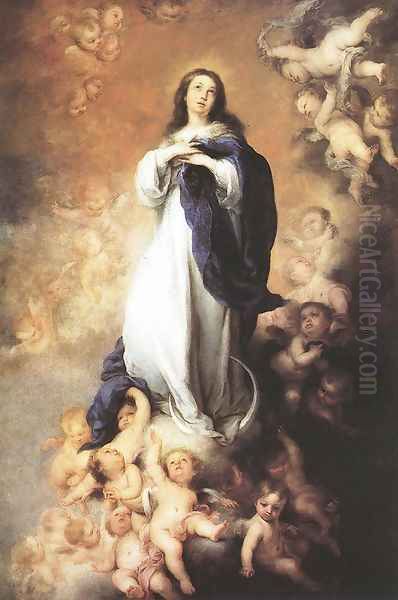 Immaculate Conception Oil Painting by Bartolome Esteban Murillo