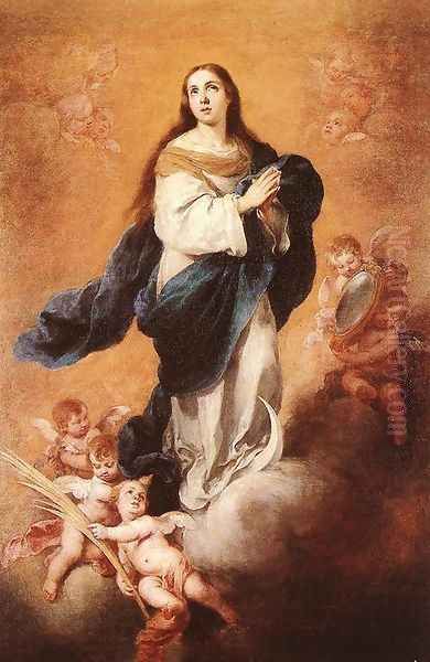 Immaculate Conception1 Oil Painting by Bartolome Esteban Murillo