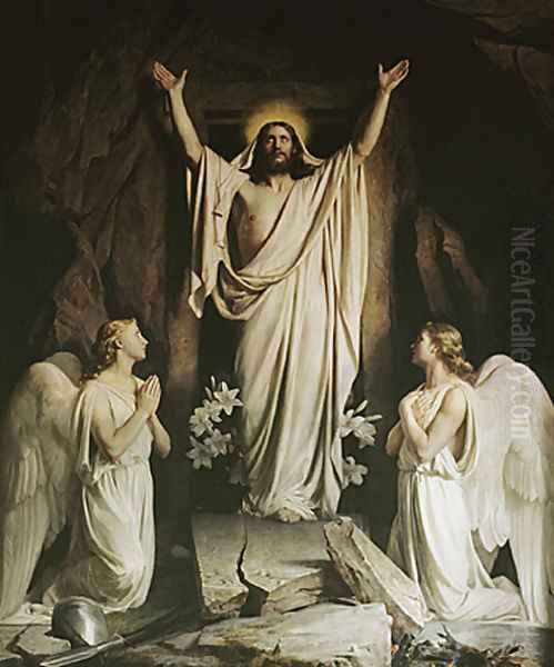 The Resurrection Oil Painting by Carl Heinrich Bloch