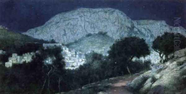 Moonliight Capri Oil Painting by Charles Caryl Coleman