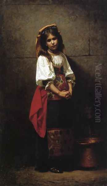 L'Italienne Oil Painting by Charles Sprague Pearce