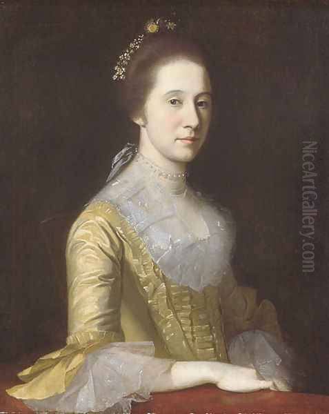 Margaret Strachan (Mrs. Thomas Harwood) Oil Painting by Charles Willson Peale