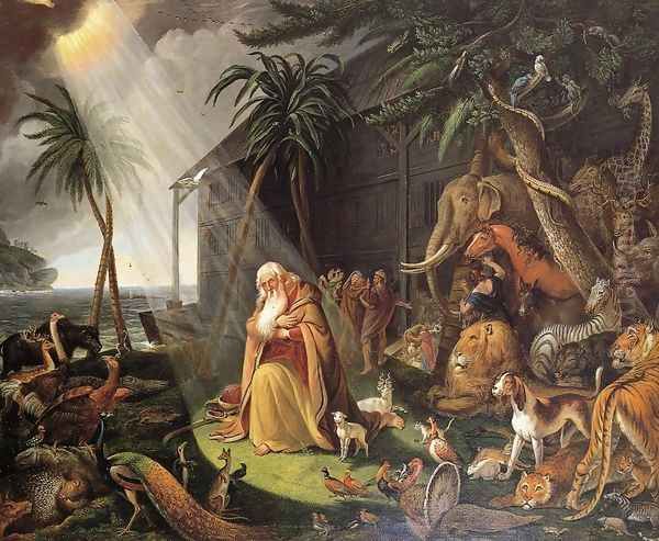 Noah and His Ark (after Charles Catton) Oil Painting by Charles Willson Peale