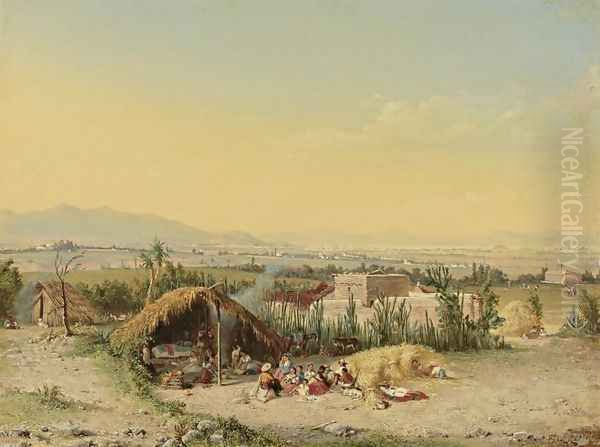 Valley of Mexico I Oil Painting by Conrad Wise Chapman