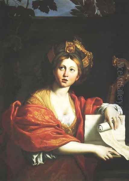 Cumaean Sibyl Oil Painting by Domenico Zampieri (Domenichino)