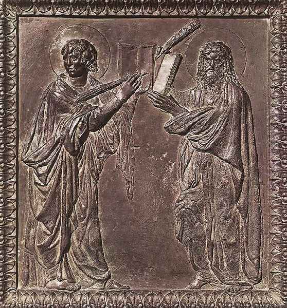 Panel of the door with the Martyrs Oil Painting by Donatello