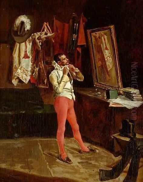 Preparing for Costumes Dance Oil Painting by Eduardo Zamacois y Zabala