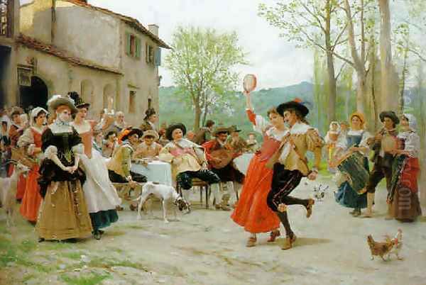 The wedding dance Oil Painting by Federico Andreotti