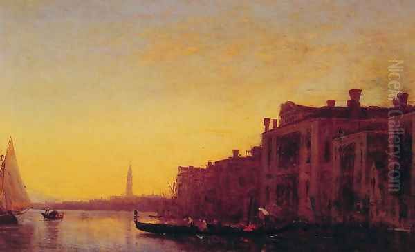 Grand Canal, Venice Oil Painting by Felix Ziem